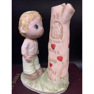 Jane Deveaux PORCELAIN figurine Everlasting Love John 13:34 1984 VINTAGE